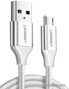 Кабель Ugreen US290 60151 microUSB 2.0/USB 2.0 Type-A, белый, длина 1 м Кабель Ugreen US290 60151 microUSB 2.0/USB 2.0 Type-A, белый, длина 1 м фото