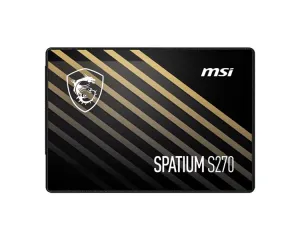 Твердотельный накопитель MSI SSD SPATIUM S270, 240GB, 2.5" 7mm, SATA3, 3D TLC, R/W 500/400, IOPs 50 000/80 000, TBW 110, DWPD 0.25 5 лет S78-440N070-P83 фото