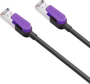 Патч-корд CABLETIME CN80N (CT-CAT8F-PB3) 3 м, FTP Gigabit Ethernet CAT8, фиолетовый+черный Патч-корд CABLETIME CN80N (CT-CAT8F-PB3) 3 м, FTP Gigabit Ethernet CAT8, фиолетовый+черный фото