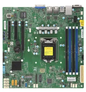 Серверная материнская плата SuperMicro MBD-X11SCL-F-B mATX, LGA1151, Intel C242, 4xDDR4, 1xPCIe x16, 2xPCIe x8, 2xPCIe x4, VGA, 2xGLAN, RAID 0,1,5,10 Retail фото