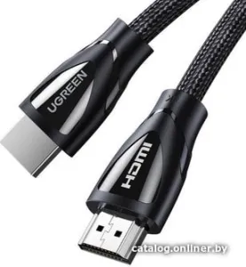 Кабель UGREEN HD140 80401 HDMI 2.1 Male To Male Cable 8K Braided Cable. Длина 1 м. Цвет: черный (80401_) Кабель UGREEN HD140 80401 HDMI 2.1 Male To Male Cable 8K Braided Cable. Длина 1 м. Цвет: черный (80401_) фото