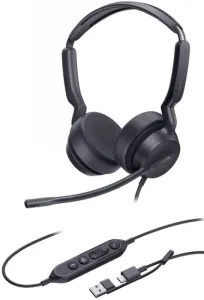 Гарнитура проводная Yealink UH42 Dual UC USB-C/A фото