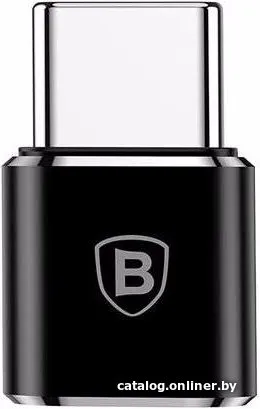 Переходник Baseus CAMOTG-01 Type-C (M) to Micro USB (F), без провода, Black (передача данных, питание устройств, вилка-розетка, 2.4А) фото