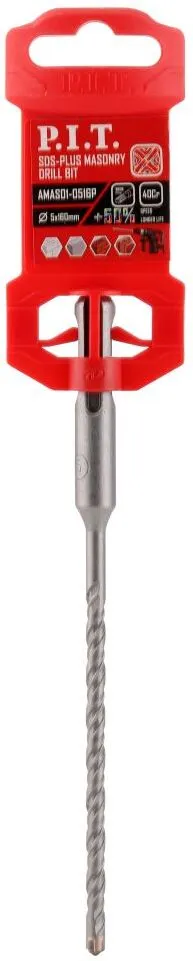 Бур по бетону P.I.T. AMAS01-0516P (SDS-Plus 4Power, 5x160 мм, 4 реж. кромки, 4-х заходная спираль) Бур по бетону P.I.T. AMAS01-0516P (SDS-Plus 4Power, 5x160 мм, 4 реж. кромки, 4-х заходная спираль) фото