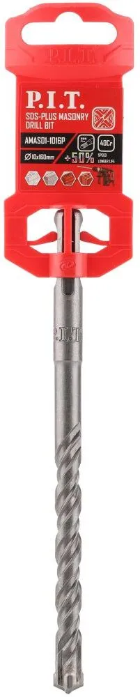 Бур по бетону P.I.T. AMAS01-1016P (SDS-Plus 4Power, 10x160 мм, 4 реж. кромки, 4-х заходная спираль) Бур по бетону P.I.T. AMAS01-1016P (SDS-Plus 4Power, 10x160 мм, 4 реж. кромки, 4-х заходная спираль) фото