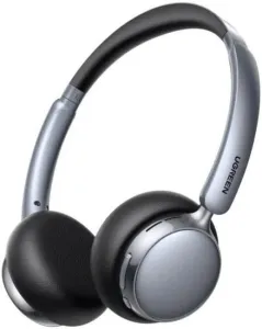 Наушники Ugreen Studio Plus HP207 75630 (серебристый/черный) беспроводные, наушники с микрофоном, накладные, портативные, Bluetooth 6.0, 20-20000 Гц, время работы 80 ч, активное шумоподавление фото