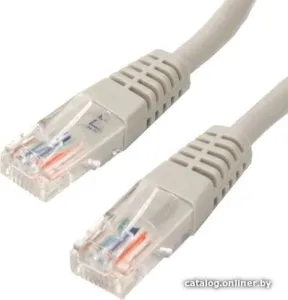 Литой патч-корд Telecom NA102--0.5M UTP, категория 5е, 0,5м, серый фото