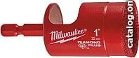 Сверло Milwaukee Diamond Plus 25мм (49560517) (алмазное, обрабатываемый материал: керамогранит, металл, плитка, стекловолокно, фарфор, рабочий диаметр: 25 мм, посадочный диаметр: 1/4" Hex) фото