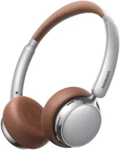 Наушники Ugreen Studio Plus HP207 75629 (серебристый/коричневый) беспроводные, наушники с микрофоном, накладные, портативные, Bluetooth 6.0, 20-20000 Гц, время работы 80 ч, активное шумоподавление фото