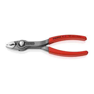 Клещи с фронтальным и боковым захватами Knipex TwinGrip зев 3-16 мм, L 150 мм,обливные ручки KN-8201150 фото