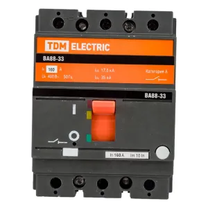 Автоматический выключатель TDM ELECTRIC ВА88-33 3Р 160А 35кА SQ0707-0013 фото