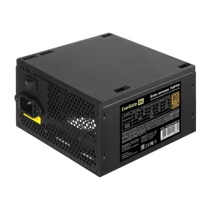Блок питания 750W ExeGate 80 PLUS® Bronze 750PPH-S-OEM ATX, APFC+Dual Forward, SC, КПД 89% 80 PLUS Bronze , 12cm silent fan, flat cables 24pin, 2x 4+4 pin, 4xPCI-E, 8xSATA, 4xIDE, кабель 220V 1,8м, black, RTL EX292343RUS-OEM-S фото