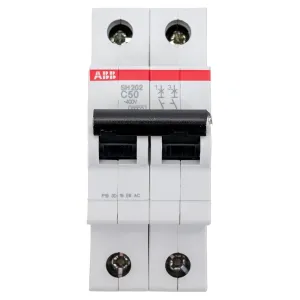 Автоматический выключатель ABB 2-полюсной sh202 c50 2CDS212001R0504 Автоматический выключатель ABB 2-полюсной sh202 c50 2CDS212001R0504 фото