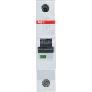 Автоматический выключатель ABB S201 1P 6A 6kA 2CDS251001R0065 Автоматический выключатель ABB S201 1P 6A 6kA 2CDS251001R0065 фото