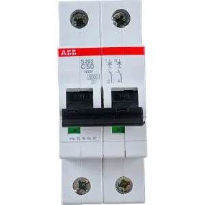 Автоматический модульный выключатель ABB 2п C S202 6кА 50А 2CDS252001R0504 фото