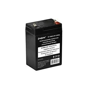 Аккумуляторная батарея Exegate EX282943RUS DT 4045 4V 4.5Ah, клеммы F1 фото