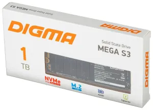 Накопитель SSD Digma PCIe 3.0 x4 1TB DGSM3001TS33T Mega S3 M.2 2280 фото