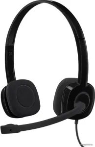 Наушники с микрофоном Logitech H151 черный 1.8м накладные оголовье 981-000590 фото