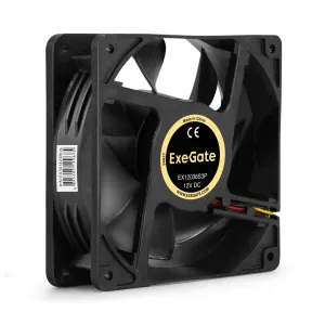 Вентилятор 12В DC ExeGate EX12038S3P 120x120x38 мм, Sleeve bearing подшипник скольжения , 3pin, 2600RPM, 42dBA EX301423RUS фото