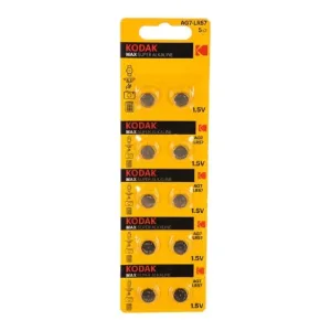 Kodak AG7 399 LR926, LR57 [KAG7-10] Max Button Cell 100/1000/98000 10 шт. в уп-ке фото