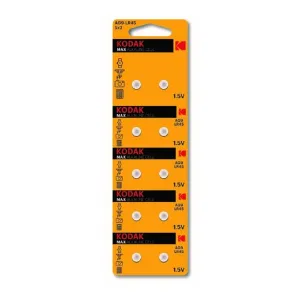 Kodak AG9 394 LR936, LR45 [KAG9-10] Max Button Cell 100/1000/70000 10 шт. в уп-ке фото