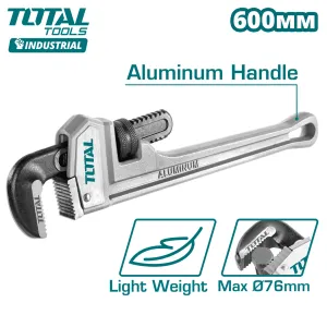 Ключ трубный 600 мм L-образный с алюминиевой рукояткой TOTAL THTAL17246 фото