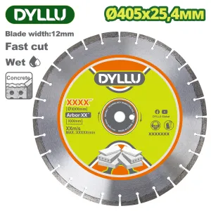 Диск алмазный 405x12,0x25,4 мм DYLLU DTDC7502 фото