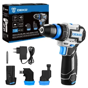 Дрель-шуруповерт аккумуляторная DEKO DKCD12 PRO ONE 085-1320 фото