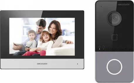 Комплект видеодомофона Hikvision DS-KIS603-P(C) фото