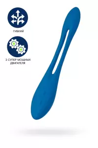 Многофункциональный вибратор для пар Satisfyer Elastic Game, синий фото