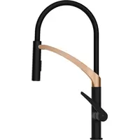 Смеситель Rubineta Ultima-50 (BK/RG) UL500638 фото