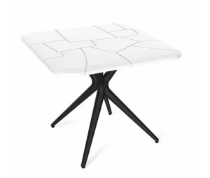 Стол Sheffilton SHT-TU30/TT30 83/83 артикул SHT-СП01 белый/черный фото