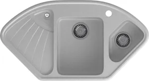 Кухонная мойка GRANFEST CORNER C-1040E серый фото