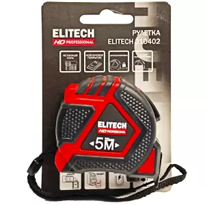 Рулетка (5 м / 25 мм) ELITECH HD (310402) фото