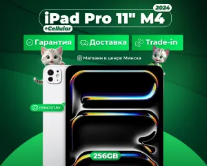 (новый. запечатан.) Apple iPad Pro 11 M4 2024 256GB Wi-Fi + Cellular (MVW23), серебристый (Silver) фото