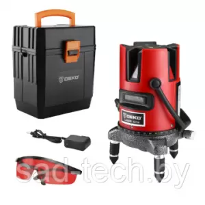 Уровень лазерный самовыравнивающийся DEKO DKLL02RB SET 3 фото
