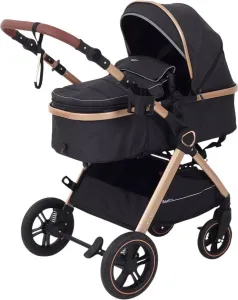 Универсальная коляска Rant Basic Roller Gold RA161 (2 в 1, black) фото