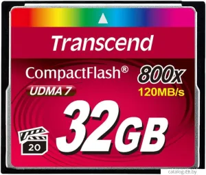 Карта памяти Transcend 800x CompactFlash Premium 32GB (TS32GCF800) фото