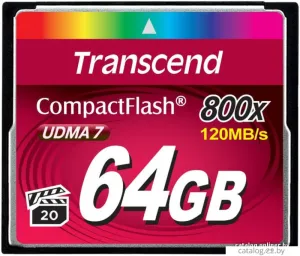 Карта памяти Transcend 800x CompactFlash Premium 64GB (TS64GCF800) фото