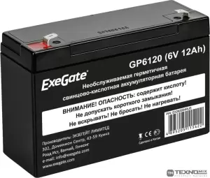 Аккумулятор для ИБП ExeGate GP6120 (6В, 4.5 А·ч) фото