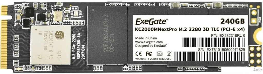 SSD ExeGate Next Pro 240GB EX282318RUS фото
