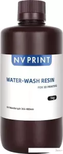 Фотополимер NV Print NV-3D-WATER-WASHABLE-RESIN-CLEAR (1кг, прозрачный) фото