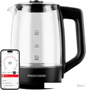 Электрический чайник Redmond (Редмонд) SkyKettle KG258S (черный) фото