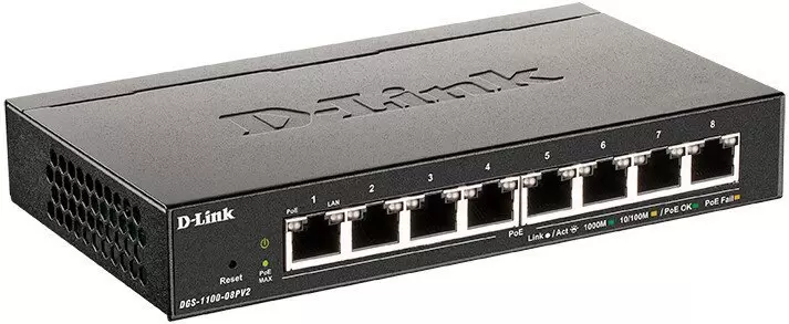 Управляемый коммутатор 2-го уровня D-Link DGS-1100-08PV2/A4A фото