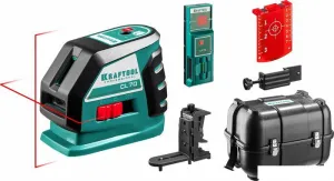 Лазерный нивелир KRAFTOOL CL-70-4 34660-4 (с держателем и детектором, кейс) фото