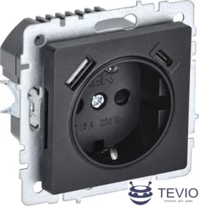 Розетка IEK Brite BR-R14-16-U22-018-K02 фото