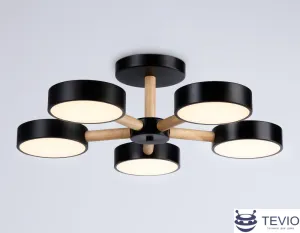Припотолочная люстра Ambrella FL4828/5 BK фото