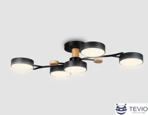 Припотолочная люстра Ambrella FL4835/5 BK фото