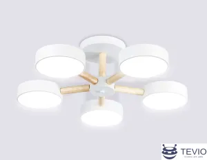 Припотолочная люстра Ambrella FL4825/5 WH фото