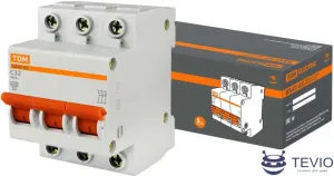 Выключатель автоматический TDM Electric ВА 47-63 3Р 32А (С) 4.5кА SQ0218-0022 фото